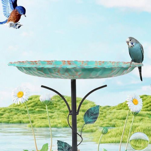 Comedero Para Pájaros De Metal Para Jardín Al Aire Libre,