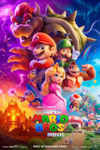 Poster Lona Vinilica - Super Mario Bros 2023