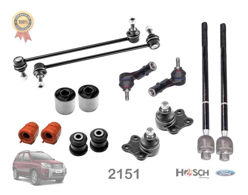 Kit Bieletas Terminales Rotulas Bujes Y Gomas Ecosport 03-12