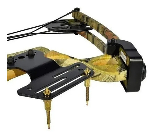 Imagen 5 de 10 de Arco Compuesto Caza 40 70 Libras Profesional Negro Camu