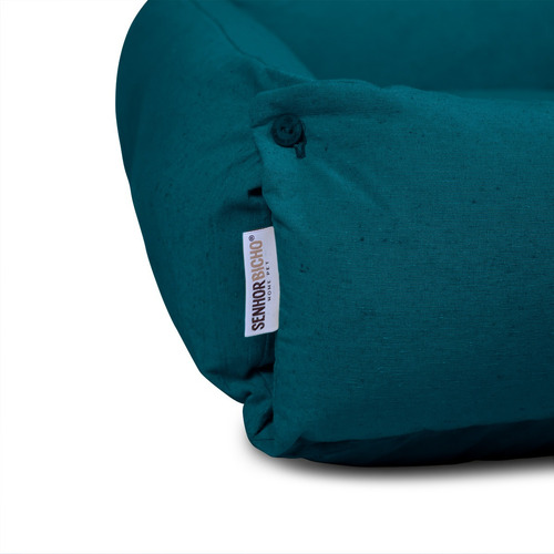 Caminha Pet 100% Sustentável Caminha Para Cachorro 65x50 Cor Verde-escuro Desenho Liso