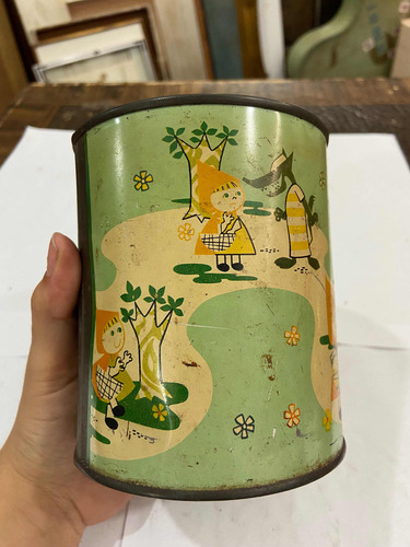 Lata Antiga Leite Glória / Lobo Mau E Chapeuzinho Vermelho (Usado)