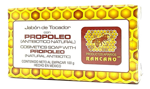 Jabón De Tocador Con Propóleo Natural Oaxaca 100g 