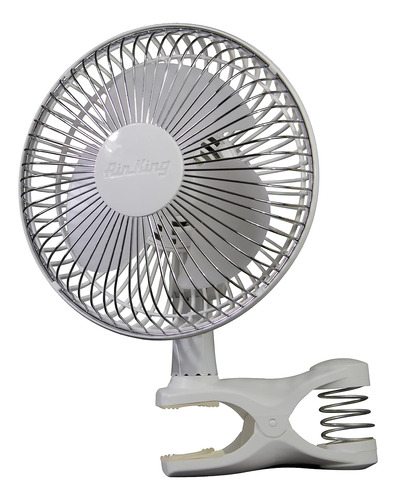 Air King Ventilador De Clip, 6 Pulgadas, Blanco