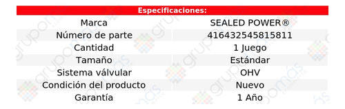 Set Bujes Árbol Levas Std Cj6 L6 3.8l 72 A 74 Sealed Power
