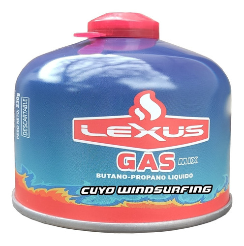 Cartucho Gas Butano Propano Lexus A Rosca 230 Gr Lxu