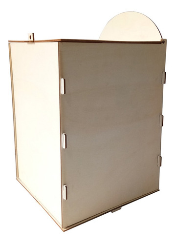 Imagen 6 de 6 de Diy De Madera Boda Buzón Mensaje Caja Con Bloquear Rústico H