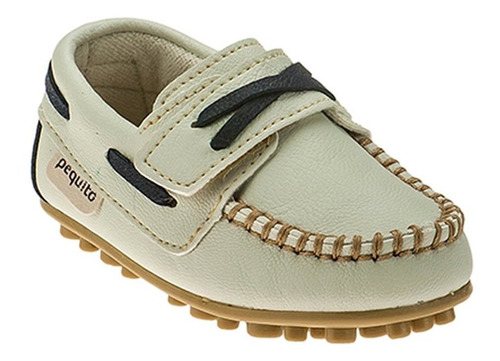 Mocassim Infantil Baby Menino Calce-fácil Bege