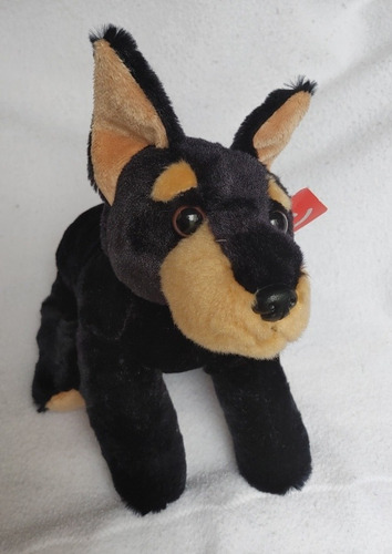 Doberman Negro Aurora Flopsie 30cms Nuevo