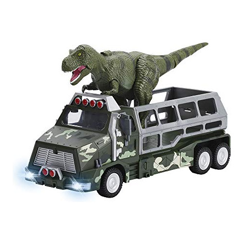 Dinosaur Toys Die Cast Transporter Jungle Truck Y 9 Pul...