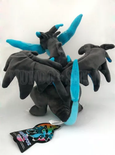 Pelúcia Mega Charizard X Pokémon Center - Toy Store - Brinquedos