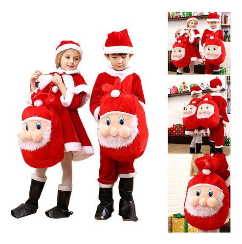 Disfraz De Navidad Rojo, Ropa De Papá Noel Para Niños