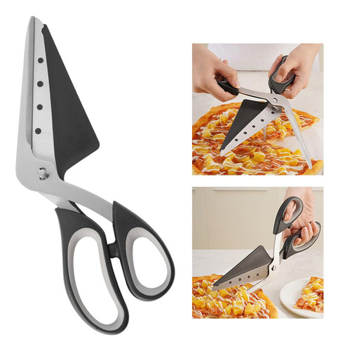 E Pala For Pizza 2 En 1, Tijeras Y Herramienta For Hornear