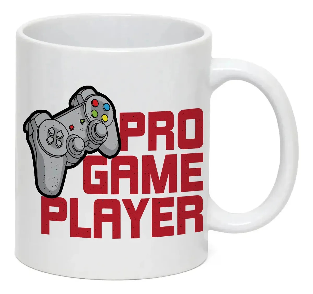 Caneca de Porcelana “Jogador Pro de Video Games” Branca