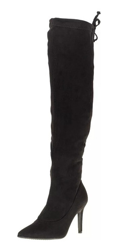 Botas Bucanera Vizzano Elastizada Cuero Gamuza Taco Aguja