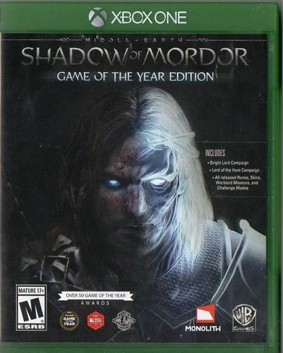 Shadow Of Mordor Game Of The Year Edition, Caja Original