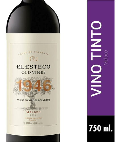 Vino El Esteco Old Vines Malbec