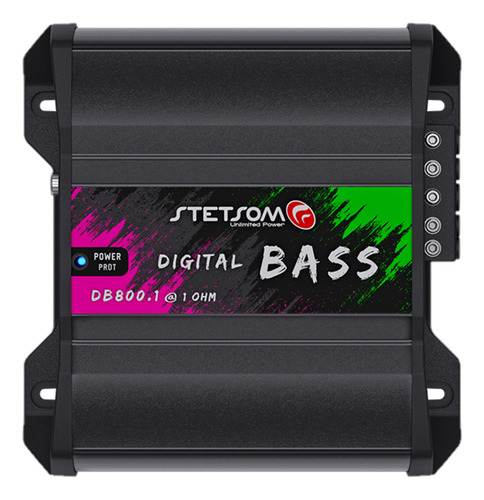Módulo Stetsom Db800 800w 1ohm Mono Grave Forte Automotivo