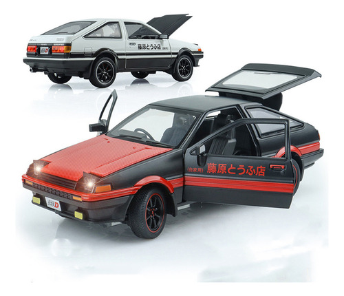 Toyota Corolla Ae86 Miniatura Metal Coche Con Luces Y Sonido