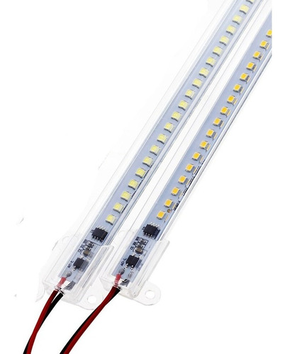 Barra Perfil Aluminio 50cm 72led 5630 A 220v Blanco Frio