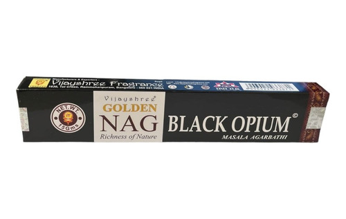 Incenso Massala Golden Nag Vareta Goloka Black Opium Unid