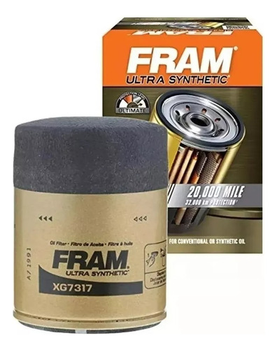 Filtro Aceite Sintetico Fram Honda Pilot 3.5l 2011 2012