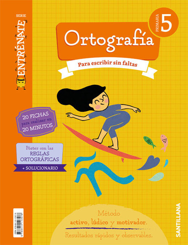 Libro Cuaderno Ortografia Serie Entrenate 5 Primaria - Va...