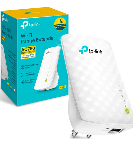 Extensor Rango Dual Band Tplink Repetidor Wi Fi Mesh Rj45 +