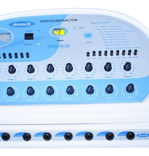 Imagen 2 de 10 de Equipo Iontocontractor Demik 8 Canales Tratamiento Celulitis