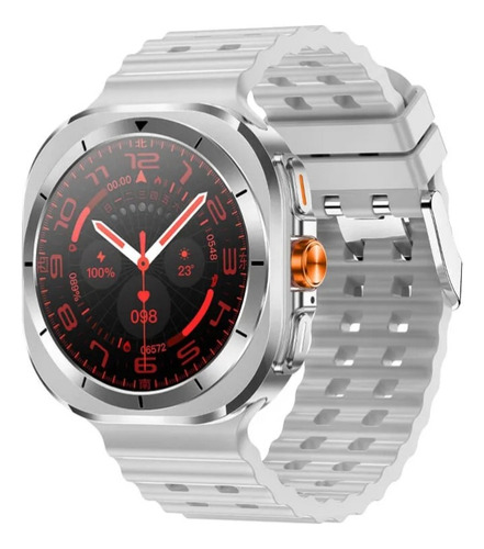 Reloj Smartwatch S7 Ultra Hd Monitoreo De Salud Integral Plateado Milanese Blanco Plateado