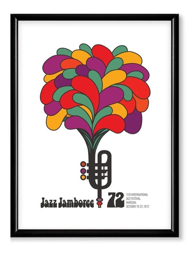 Cuadros Marco Madera Jazz Music Poster Festival Varios Model