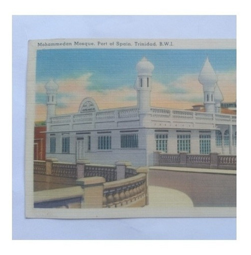 Trinidad B.w.i. Postal Antigua Mezquita Mahometana - Puerto 