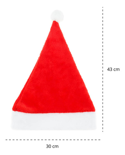 Set De 2 Gorros Santa Claus Navideños Unisex Posadas Party