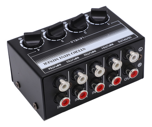 Minicontrolador Pasivo Estéreo Signal Mixer, Hub De 4 Canale