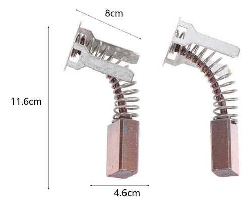 2 Cepillos De Carbono, Accesorios Duraderos Para