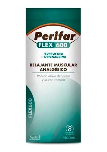 Perifar® Flex 600 Mg  8 Comp - Relajante Muscular Analgesico