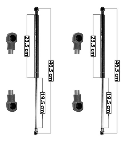 Par Amortiguadores 5ta Puerta Spart Crossfox 06-09