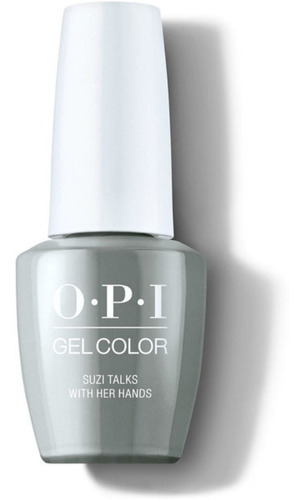 Opi Gel Color Milan - Suzi Talks With Her Hands Color Gris oscuro