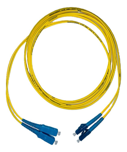 Patch Cord Lc/sc Upc 3 Mts Duplex Monomodo (sm) Fibra Óptica