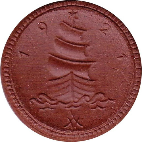 Alemania Moneda De Porcelana  Año 1921  1 Mark Unc C/cápsula