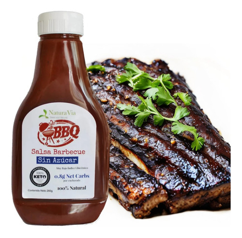 Salsa Bbq Keto Sin Azúcar Naturavia 250 Ml