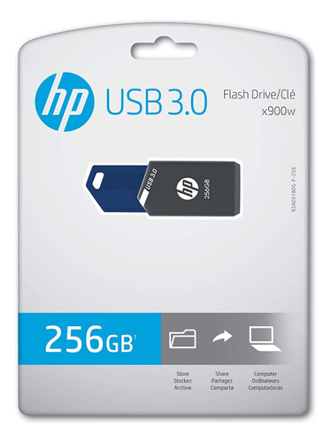 Pendrive Memoria Flash Usb Hp De 256gb Usb 3.0 X900w