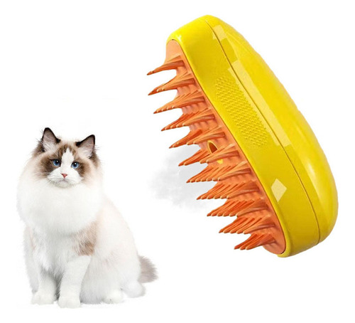 Cepillo Steamy 3 En 1 Para Gatos - Cepillo Para Gatos Con Va
