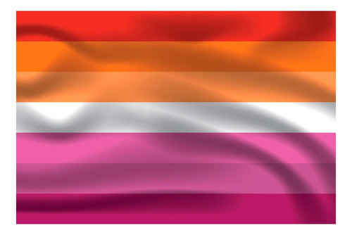 Bandera Lesbian 1mtr X1.5mt Orgullo Gay Lgbt