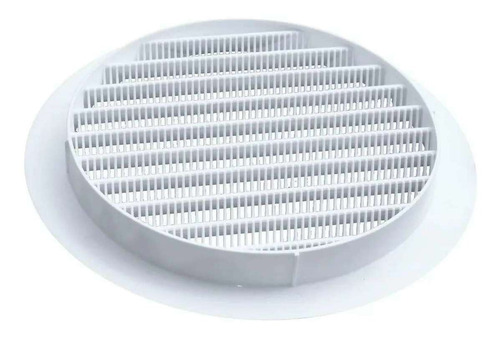 Imagem 2 de 5 de Grade Ventilação Redonda 20 Cm C/ Tela Kit Com 10 Unidades