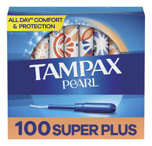 Tampones Tampax Pearl Super Absorbentes Libre De Látex 100u