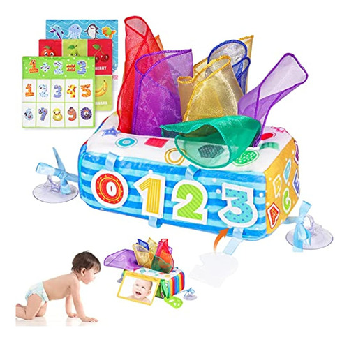 ~? Vpojoy Baby Tissue Box Toy, Soft Montessori Magic Tissue 