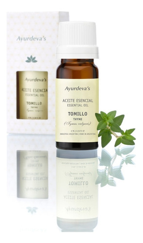 Aceite Esencial De Tomillo Ayurdeva's 100% Puro Y Natural