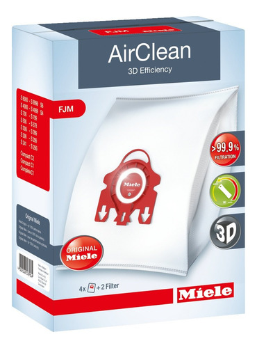 Bolsas Para Aspiradora Hyclean Fjm 4 Unidades Miele
