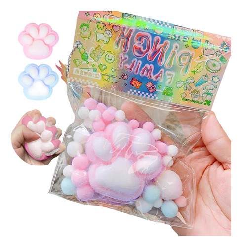Squishies Antiestrés: Cat Paw Juguetes Squishy,juguete Antiestres Gato Garra Squishy Original Blando Taba